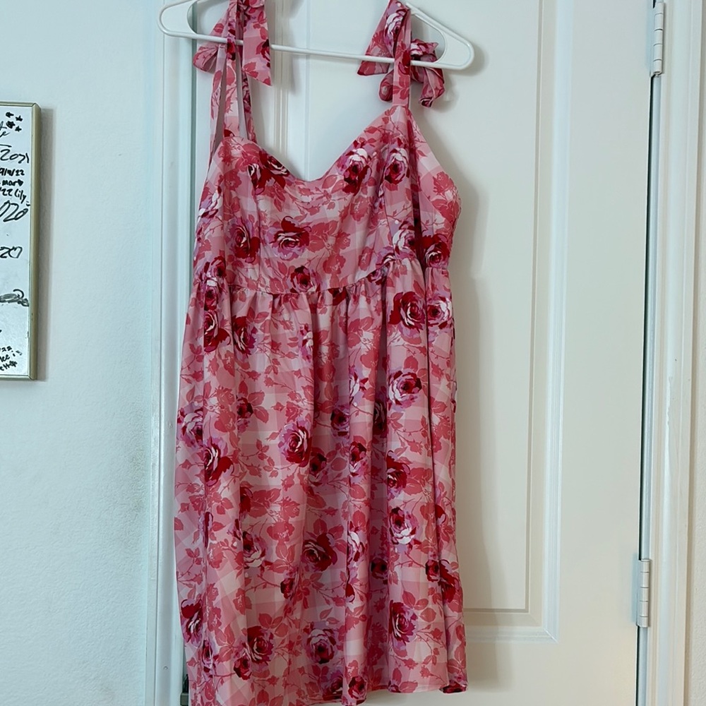 Floral Pink Kids Dress